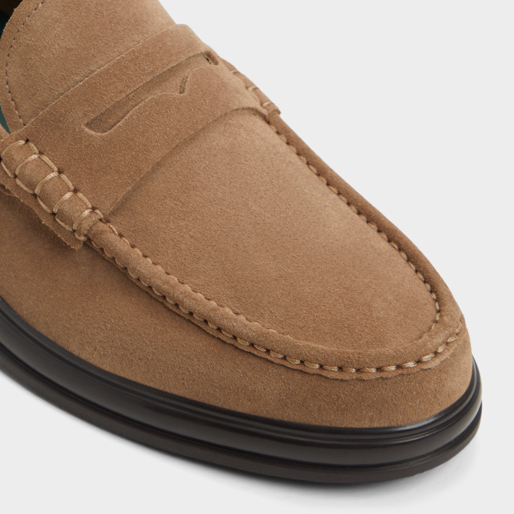 Aldo Tucker Other Brown Leather Suede Men's Dress Shoes - Loafer