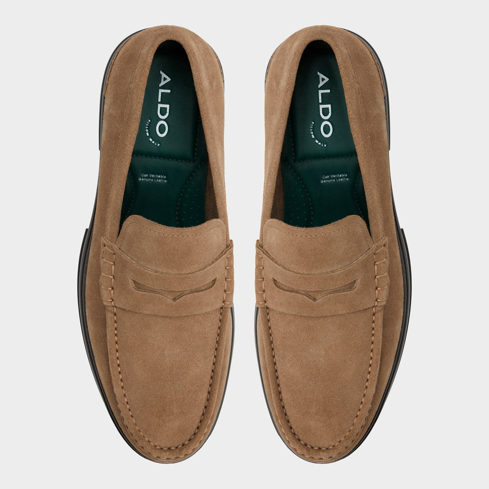 Aldo Tucker Other Brown Leather Suede Men's Dress Shoes - Loafer