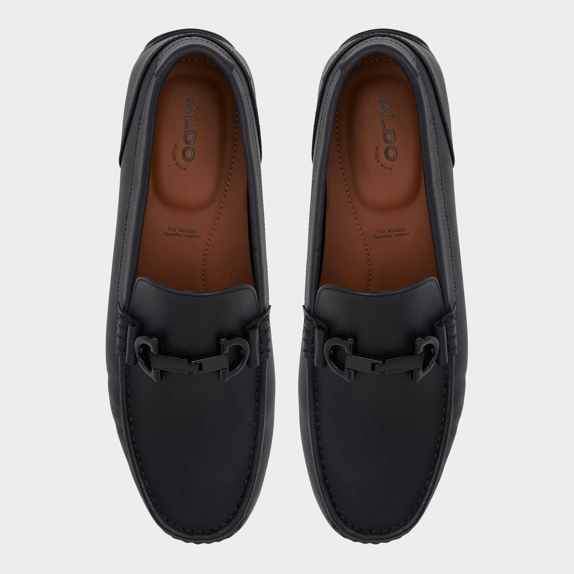 Aldo Orlovoflexx Open Black Men's Loafers & Slip-Ons - Driving shoe