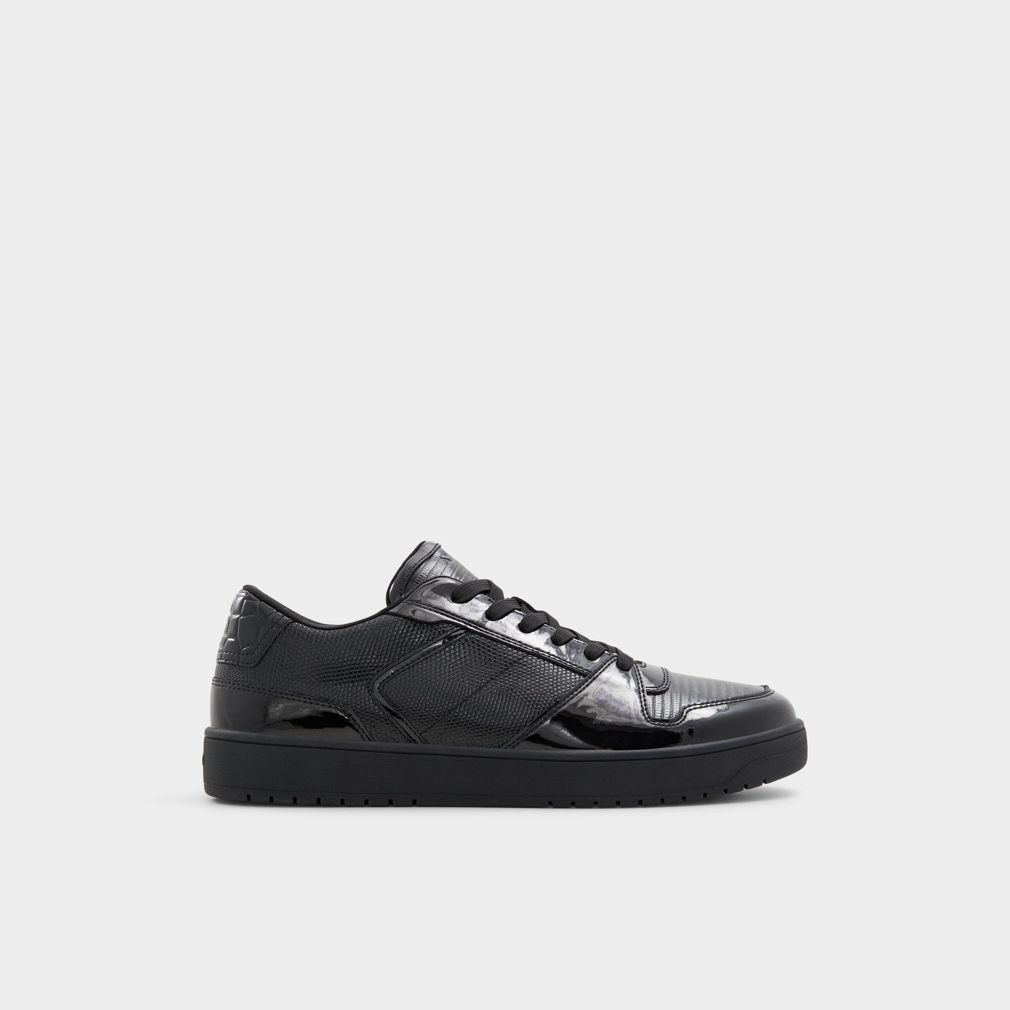 Aldo Zethan Black Synthetic Patent Men's Low top - Low top sneaker, Cup sole