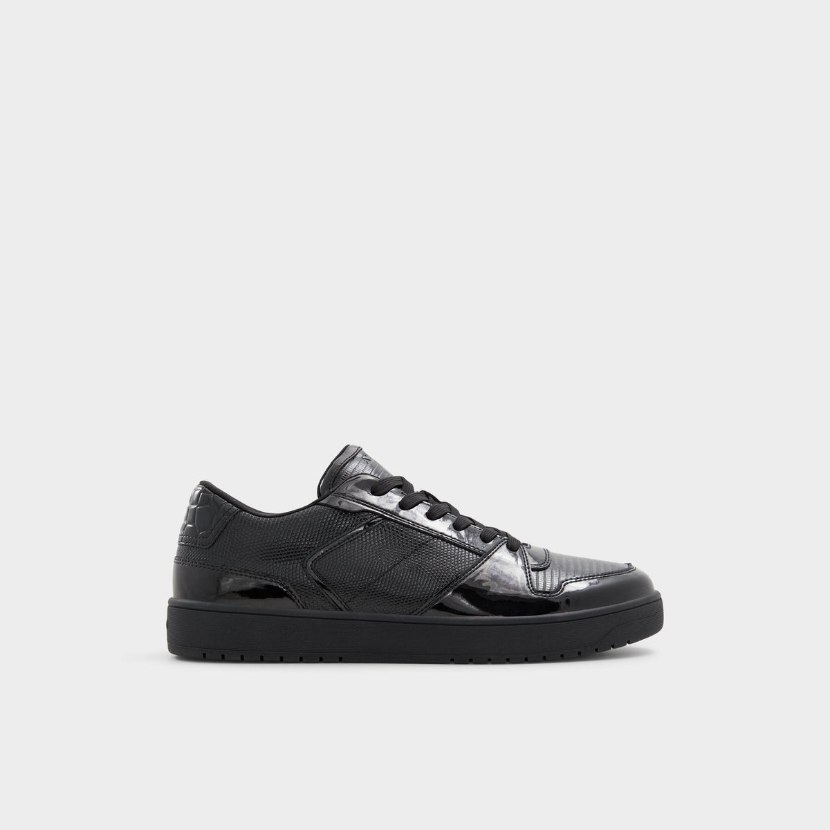 Aldo Zethan Black Synthetic Patent Men's Low top - Low top sneaker, Cup sole