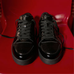 Aldo Zethan Black Synthetic Patent Men's Low top - Low top sneaker, Cup sole