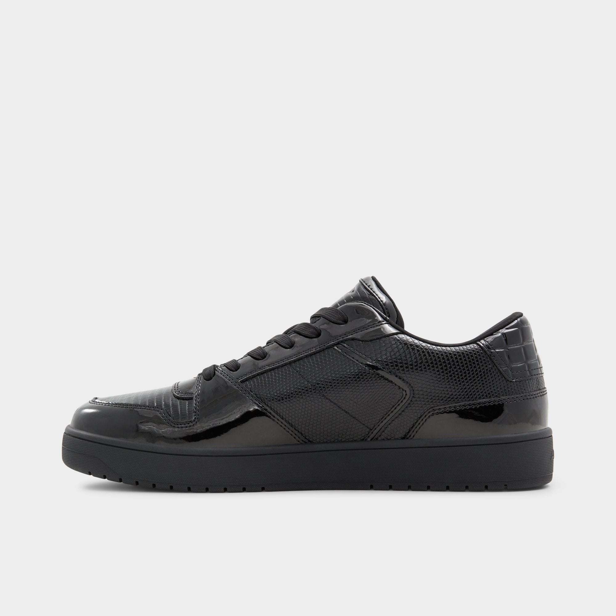 Aldo Zethan Black Synthetic Patent Men's Low top - Low top sneaker, Cup sole