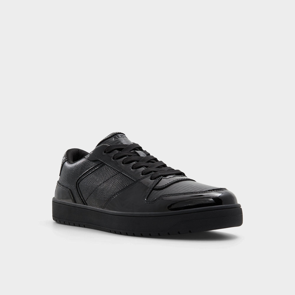 Aldo Zethan Black Synthetic Patent Men's Low top - Low top sneaker, Cup sole