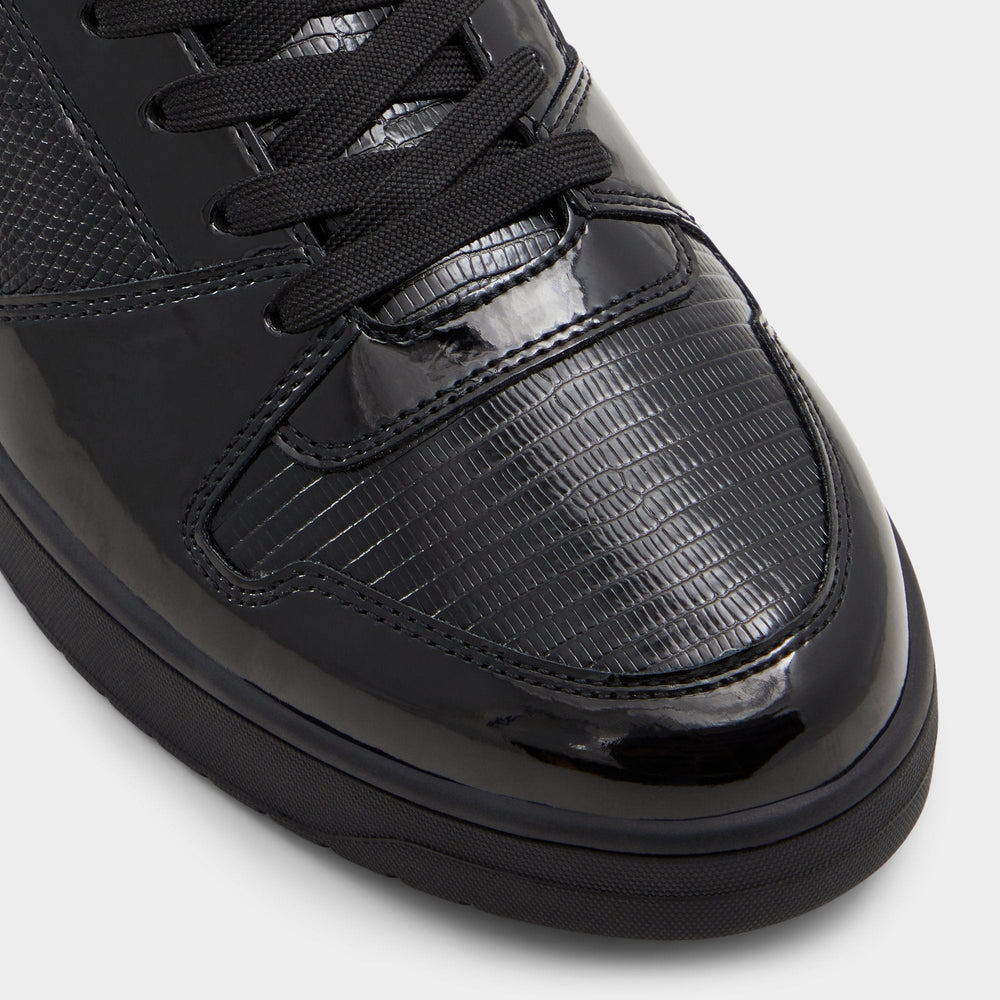 Aldo Zethan Black Synthetic Patent Men's Low top - Low top sneaker, Cup sole