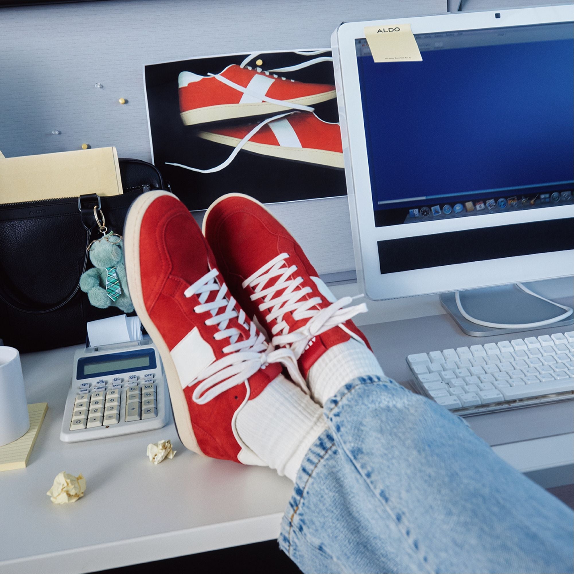 Aldo Roscoe in Red 14161307 - Low top sneaker, Cup sole