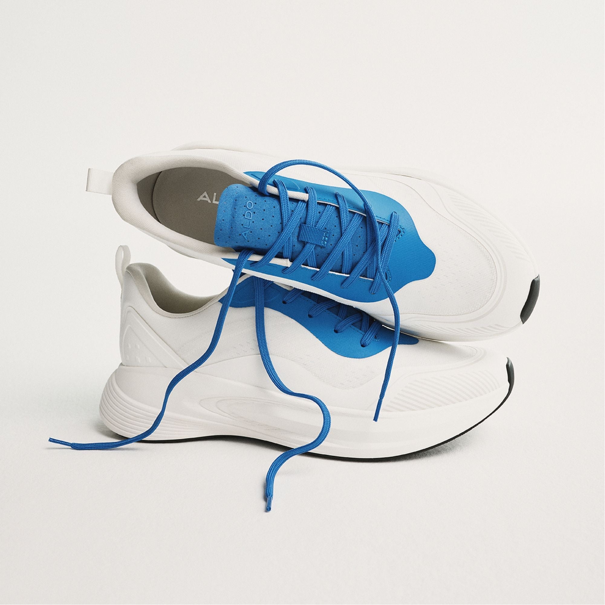 Aldo Pillowsnkr in M White Blue14112546 - Jogger sneaker, Jogger sole