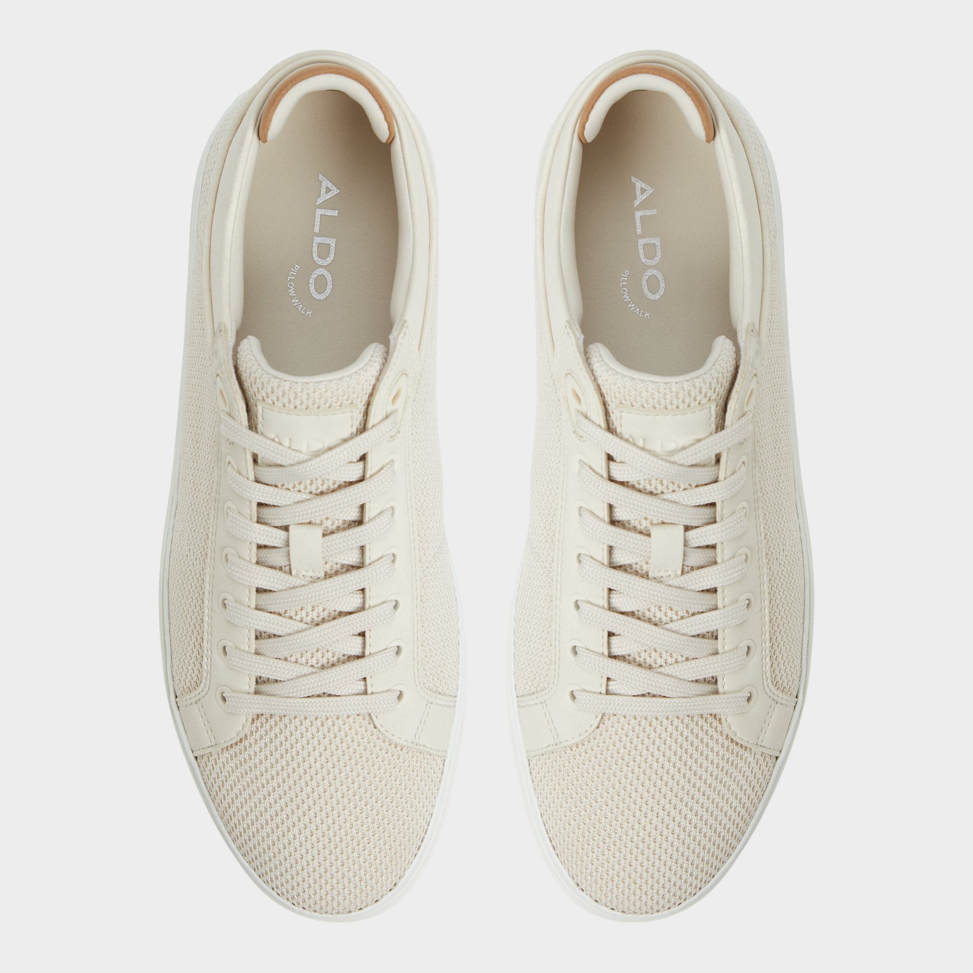 Aldo Finespec Bone Synthetic Knit Men's Low top - Low top sneaker