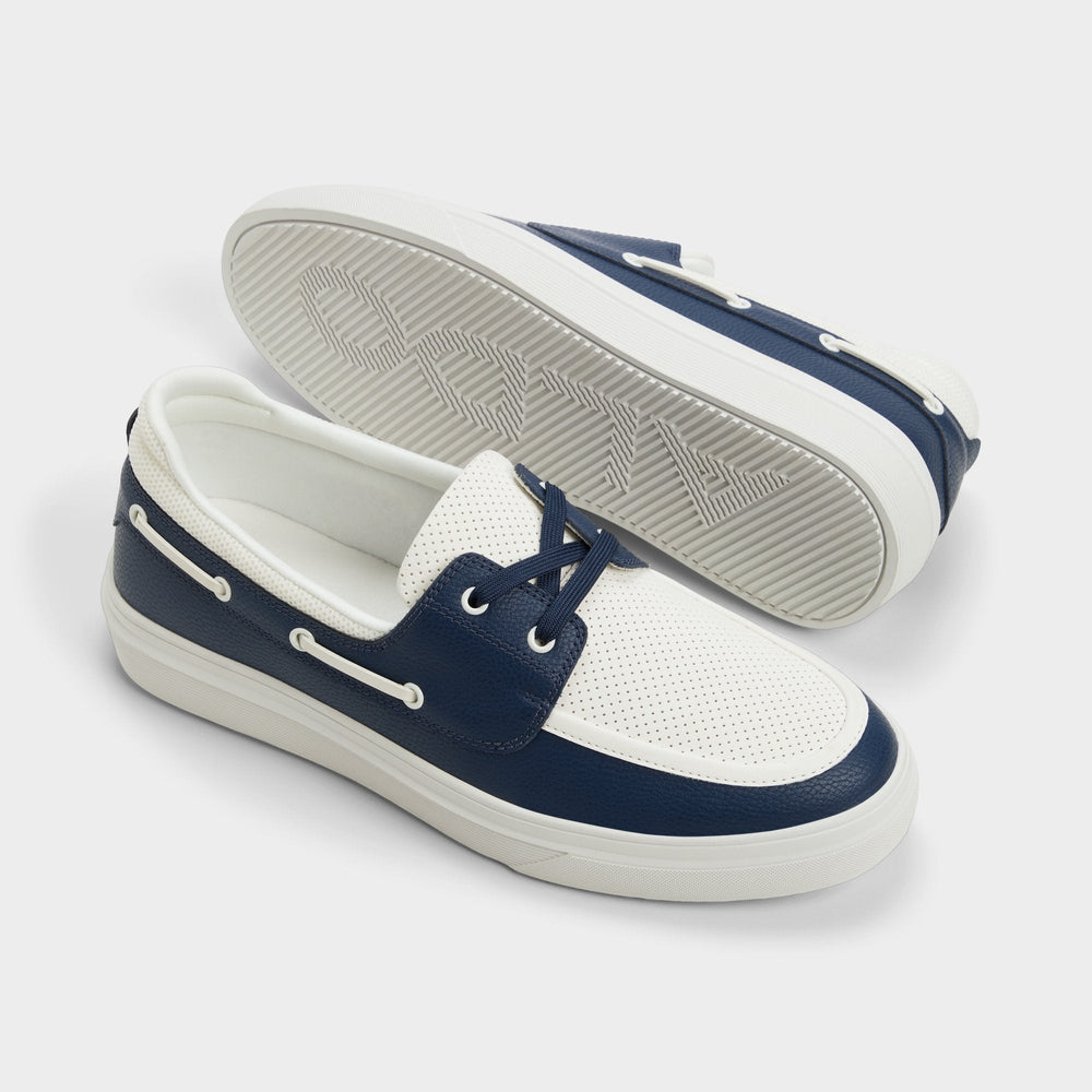 Aldo Wildwave White/Navy Men's Casual Shoes - Boat shoe