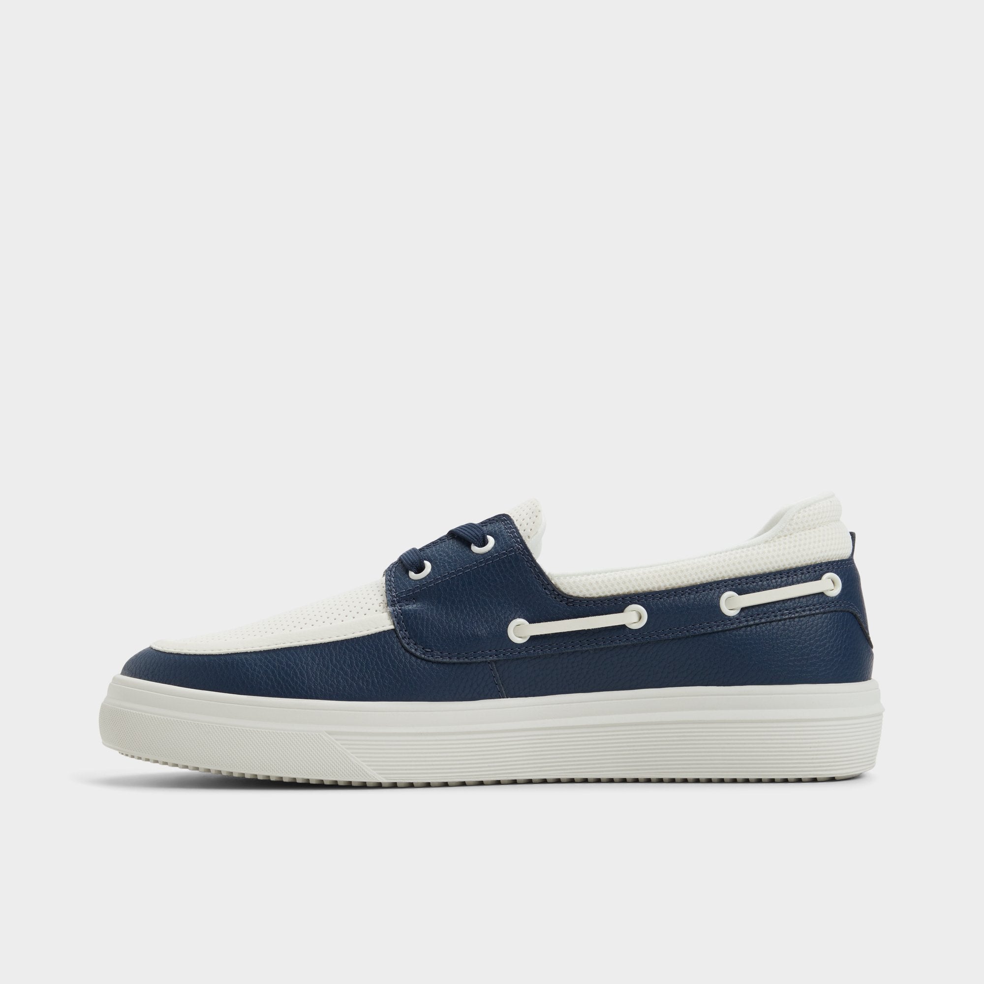 Aldo Wildwave White/Navy Men's Casual Shoes - Boat shoe
