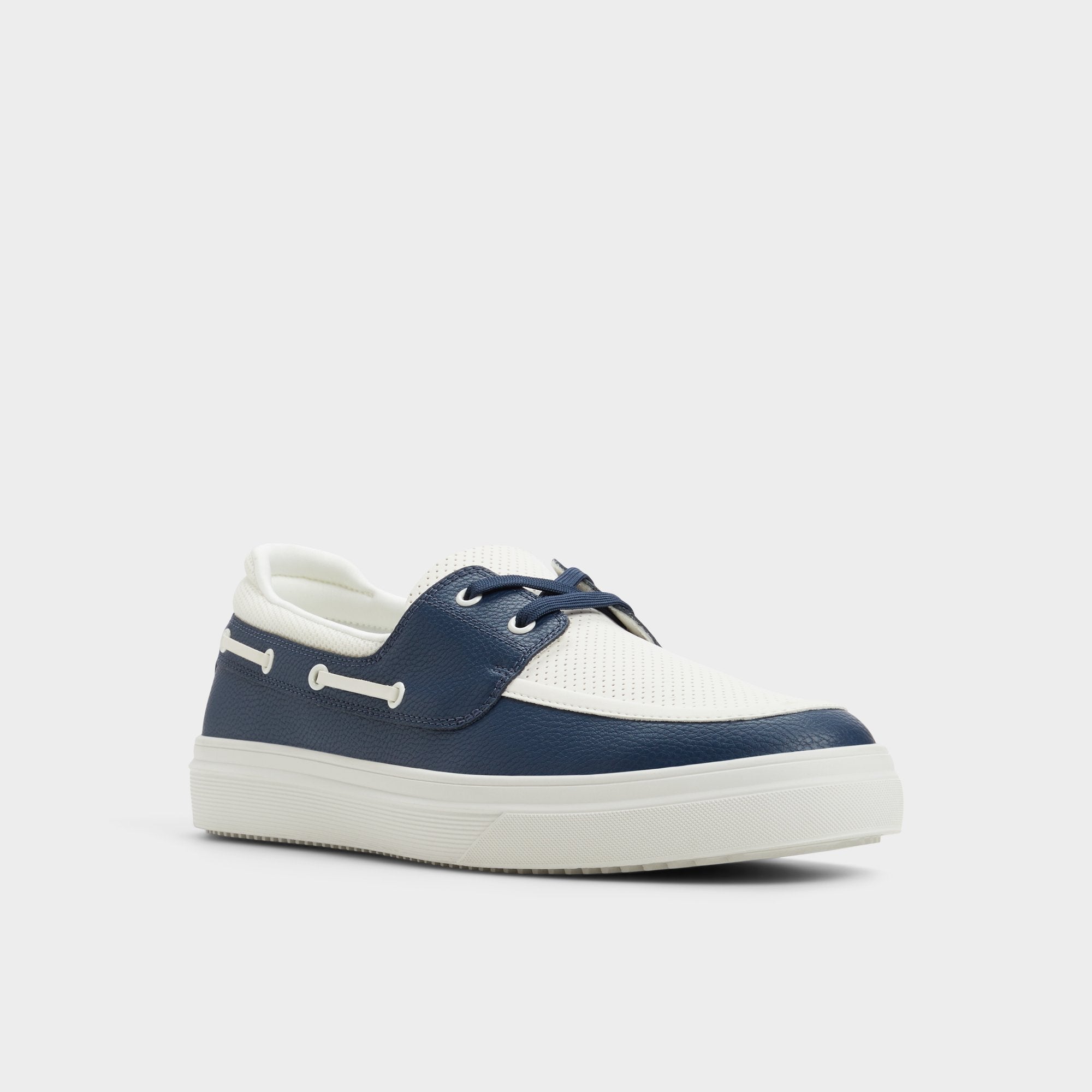 Aldo Wildwave White/Navy Men's Casual Shoes - Boat shoe