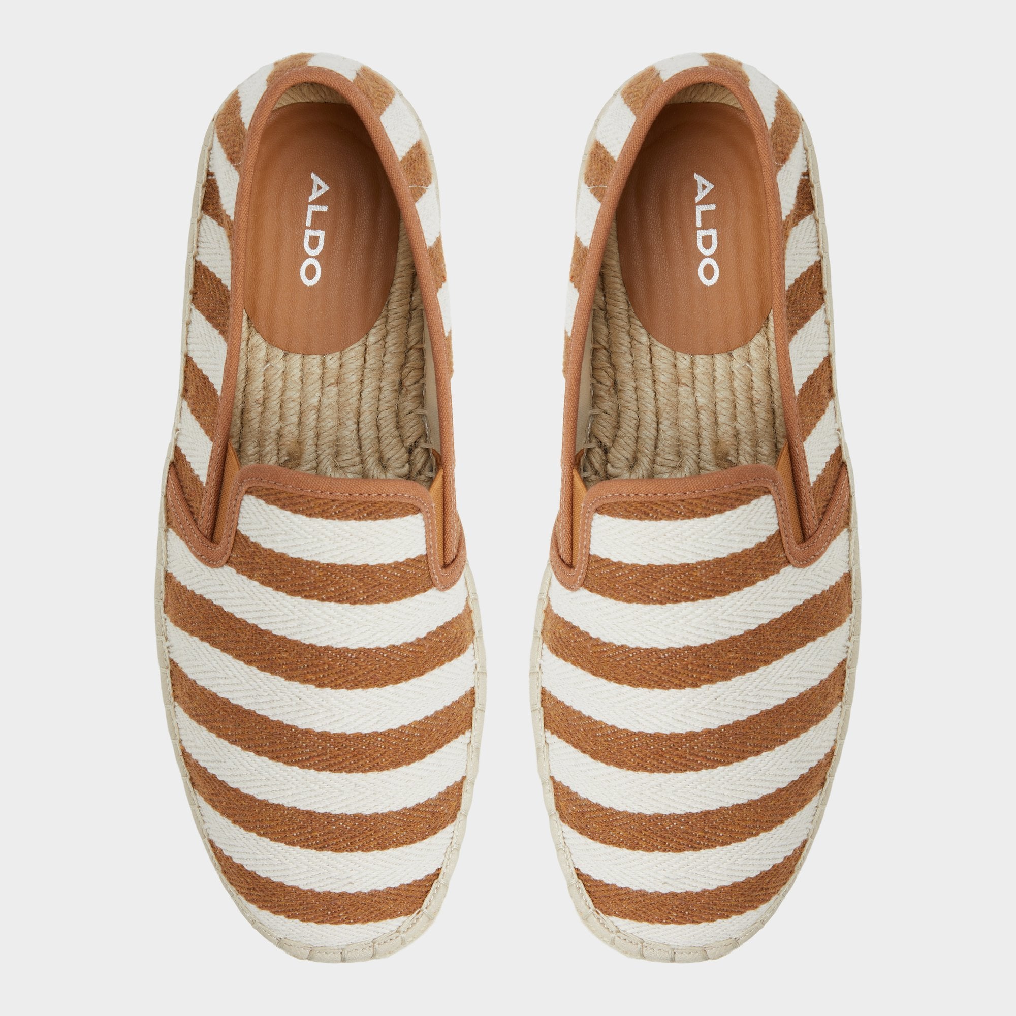 Aldo Johnney Cognac Textile Canvas Men's Espadrilles - Espadrille