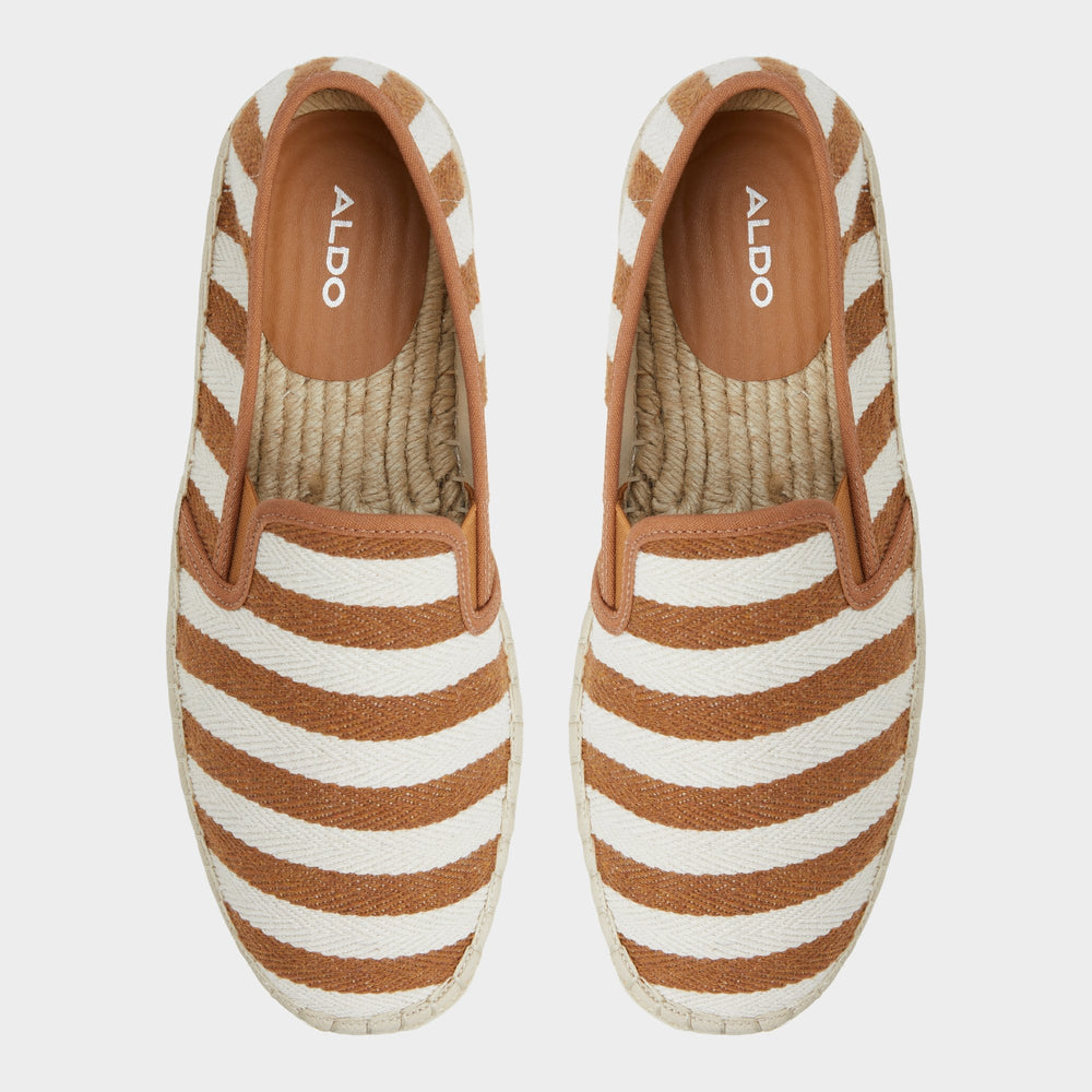 Aldo Johnney Cognac Textile Canvas Men's Espadrilles - Espadrille