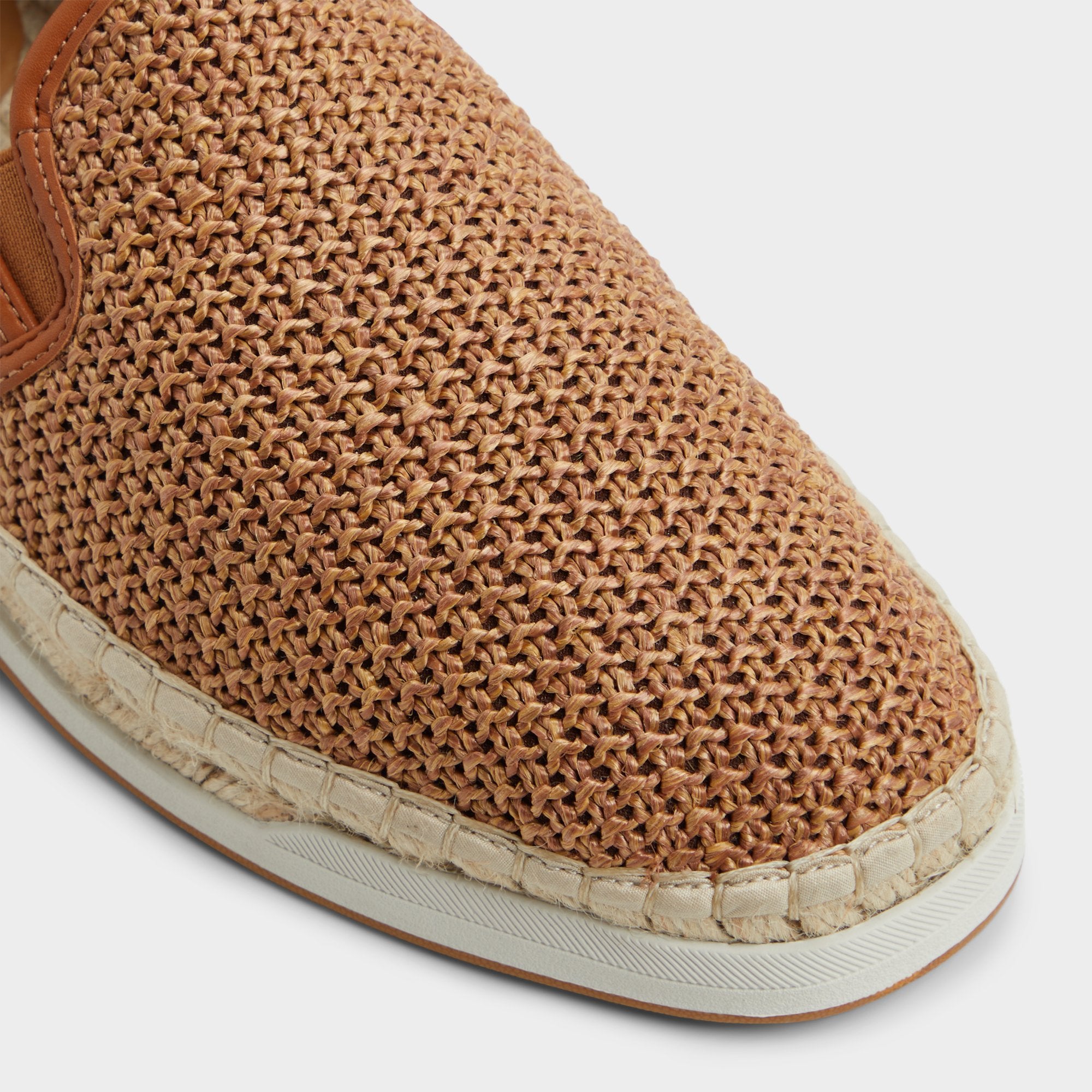 Aldo Johnney Cognac Textile Raffia Men's Espadrilles - Espadrille