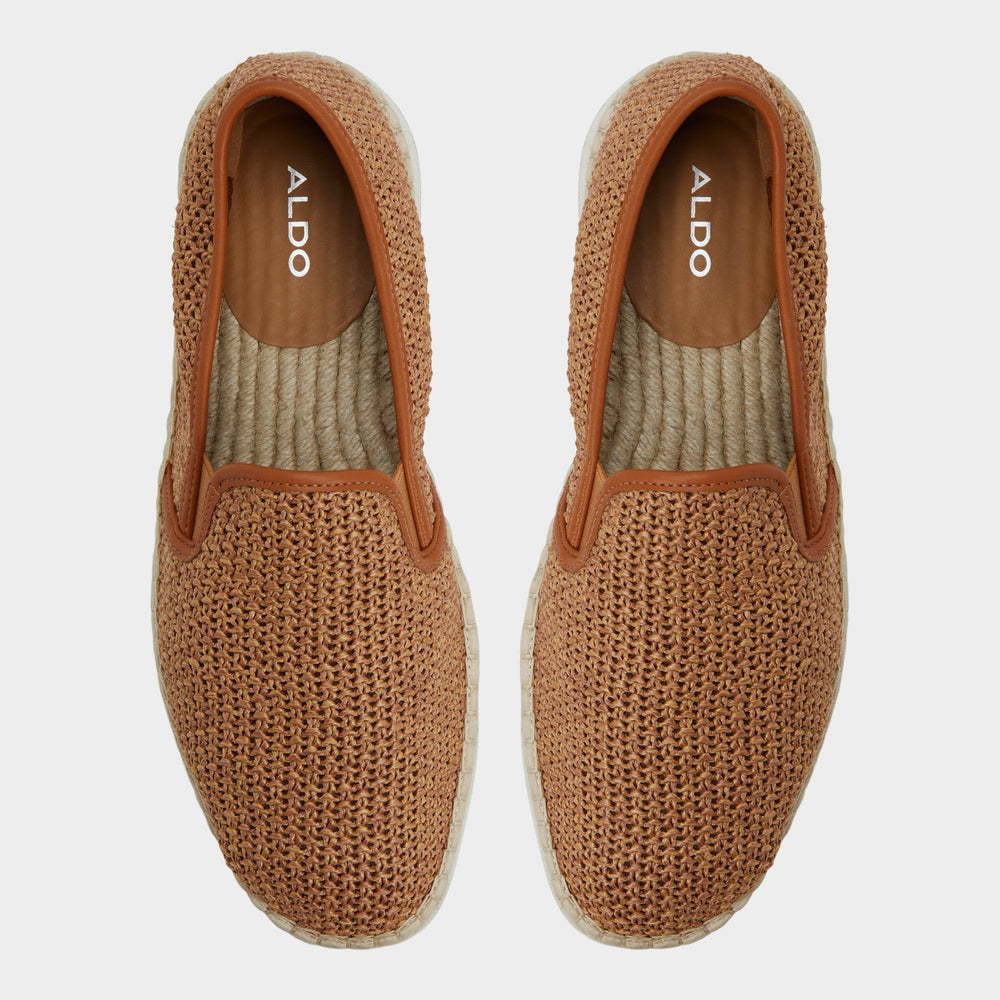 Aldo Johnney Cognac Textile Raffia Men's Espadrilles - Espadrille