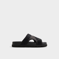 Aldo Deniels Open Black Men's Slides - Slide sandal