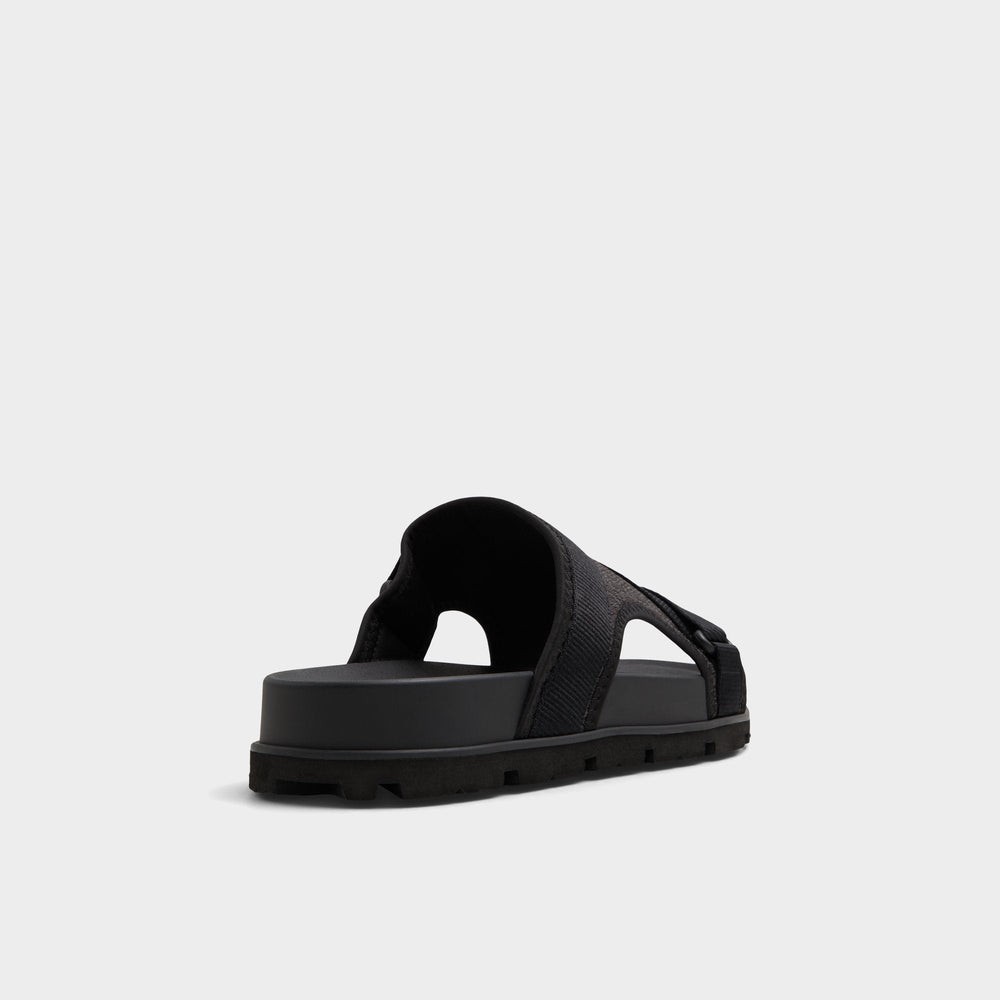 Aldo Deniels Open Black Men's Slides - Slide sandal