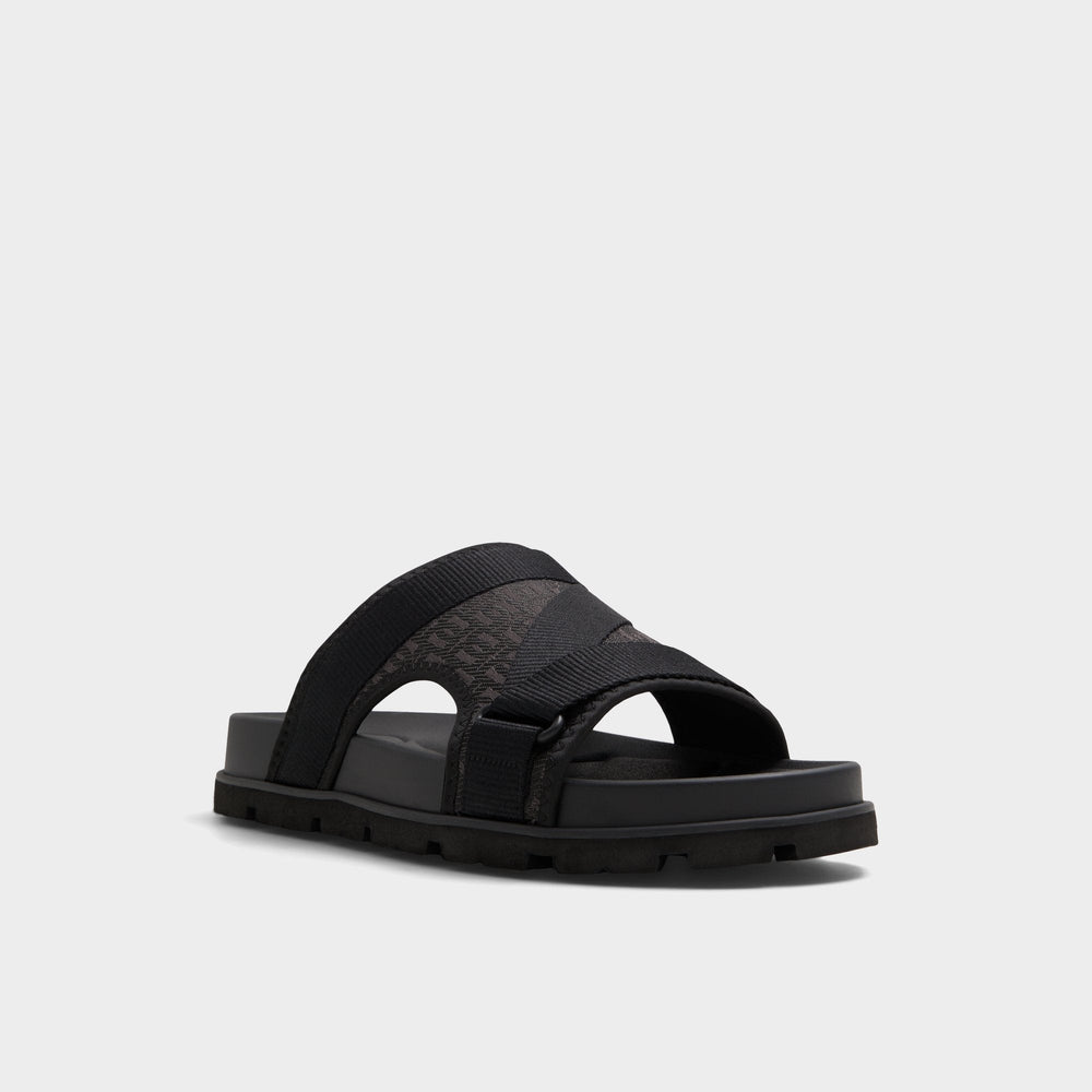 Aldo Deniels Open Black Men's Slides - Slide sandal