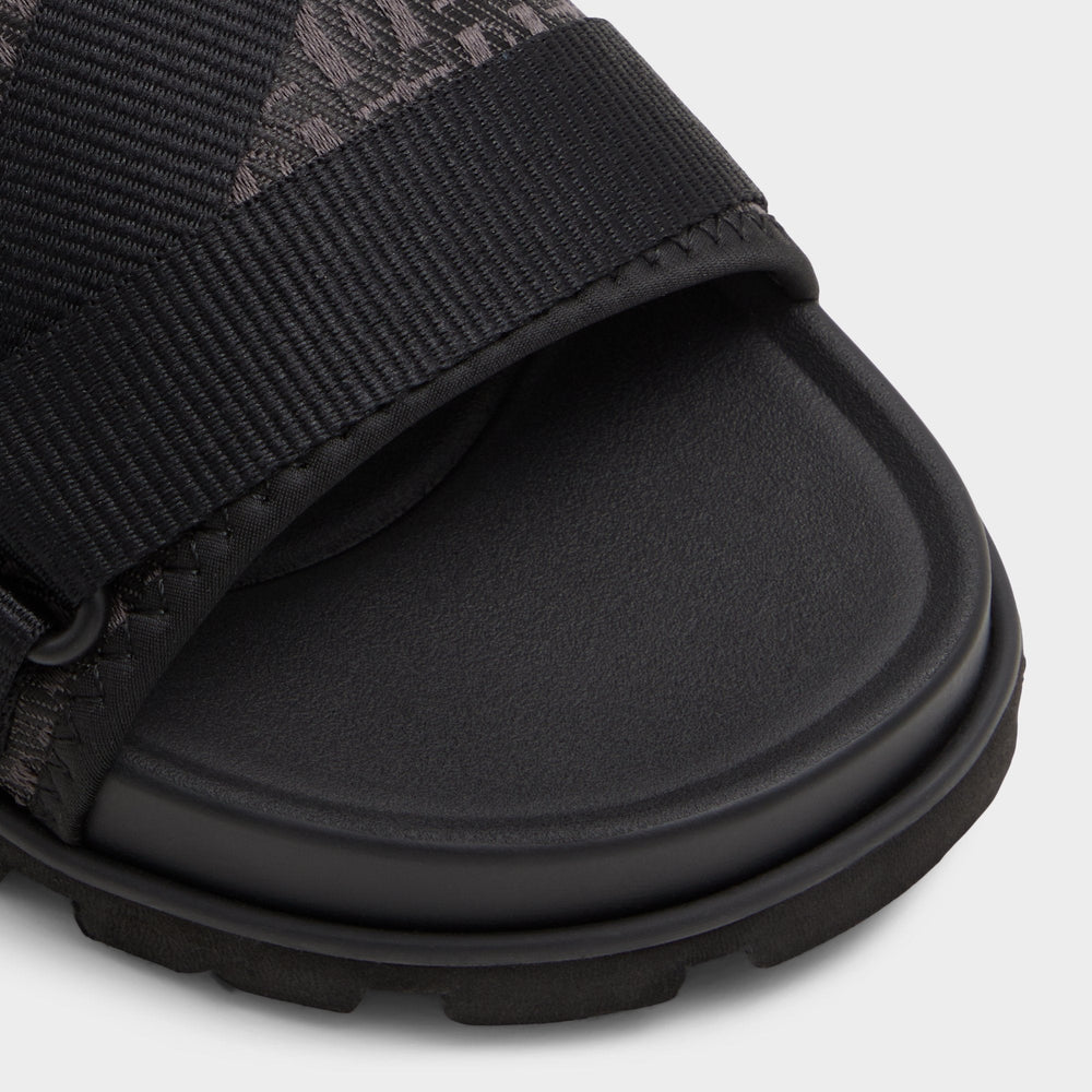 Aldo Deniels Open Black Men's Slides - Slide sandal