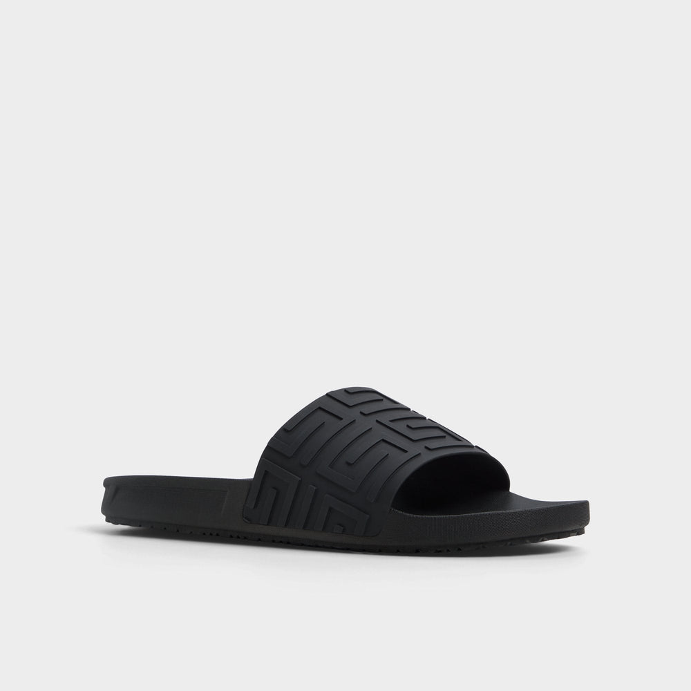 Aldo Atrani Black Men's Slides - Slide sandal