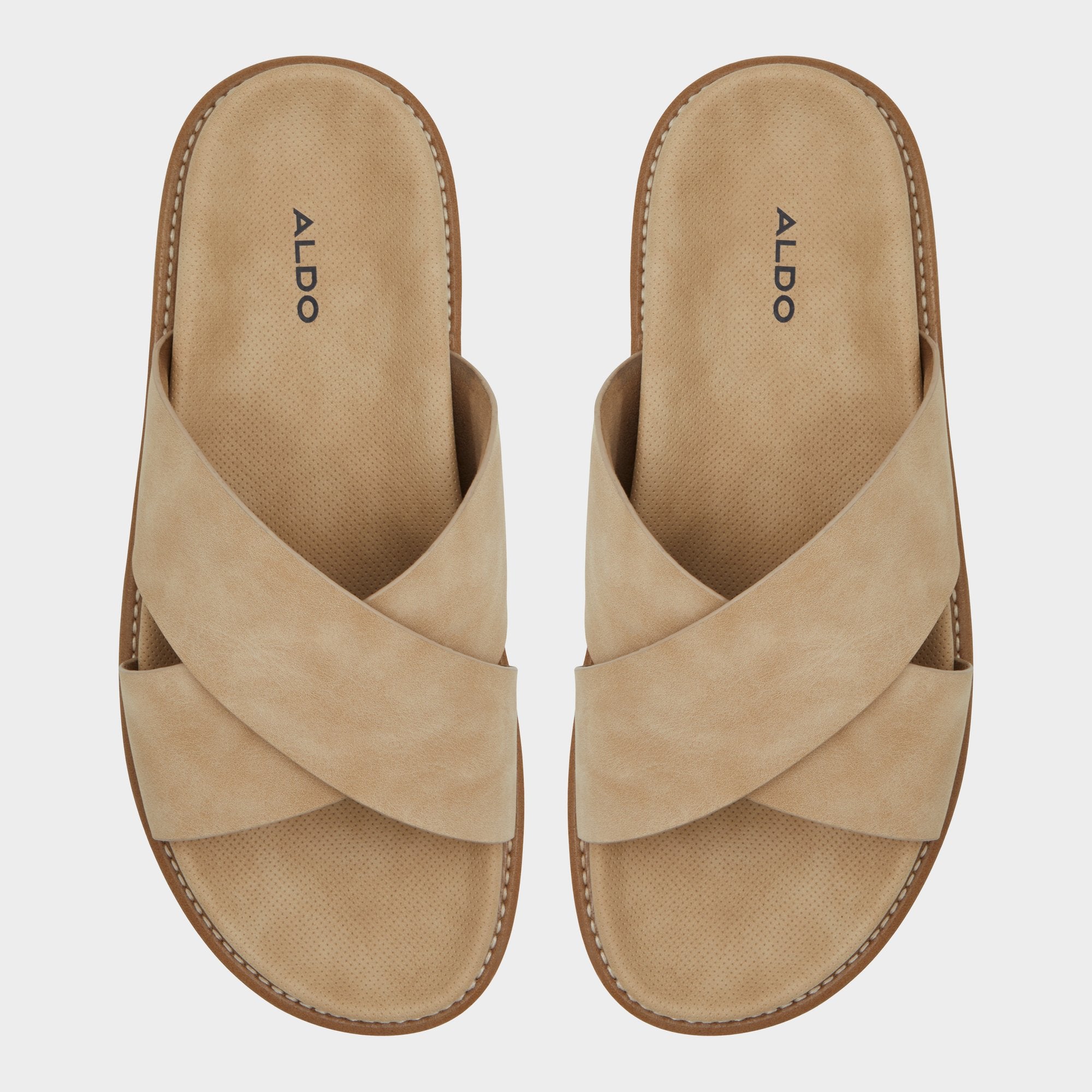 Aldo Marrin Beige Men's Slides - Slide sandal