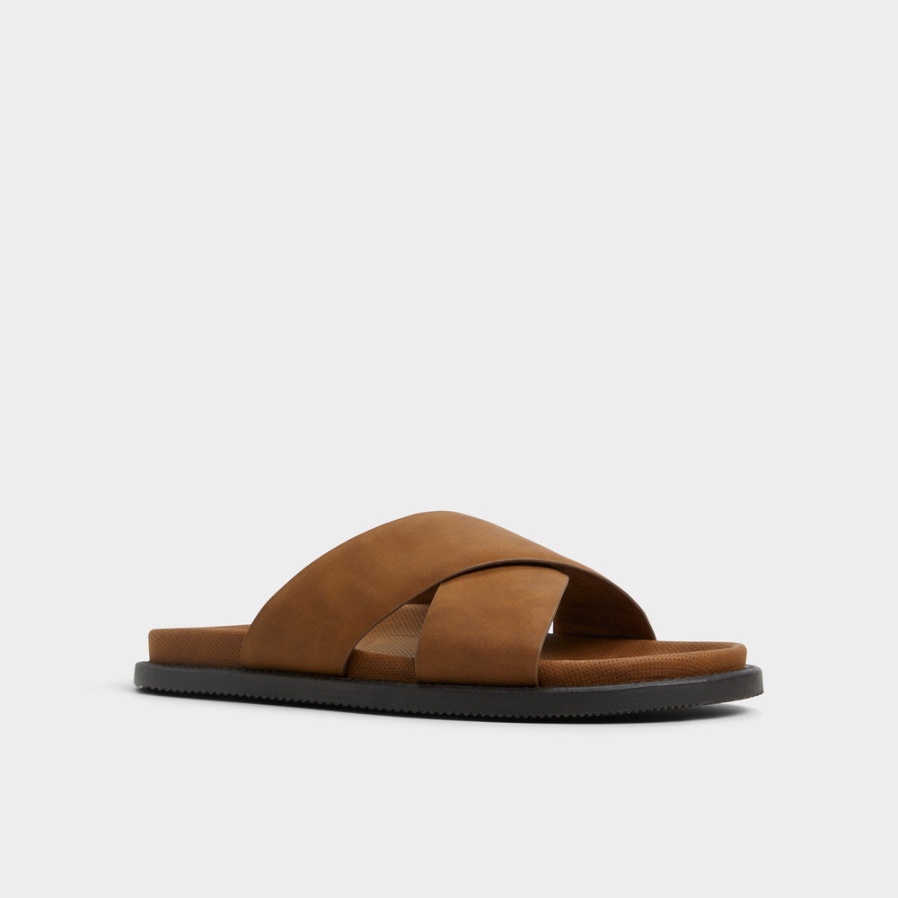 Aldo Marrin Cognac Men's Slides - Slide sandal