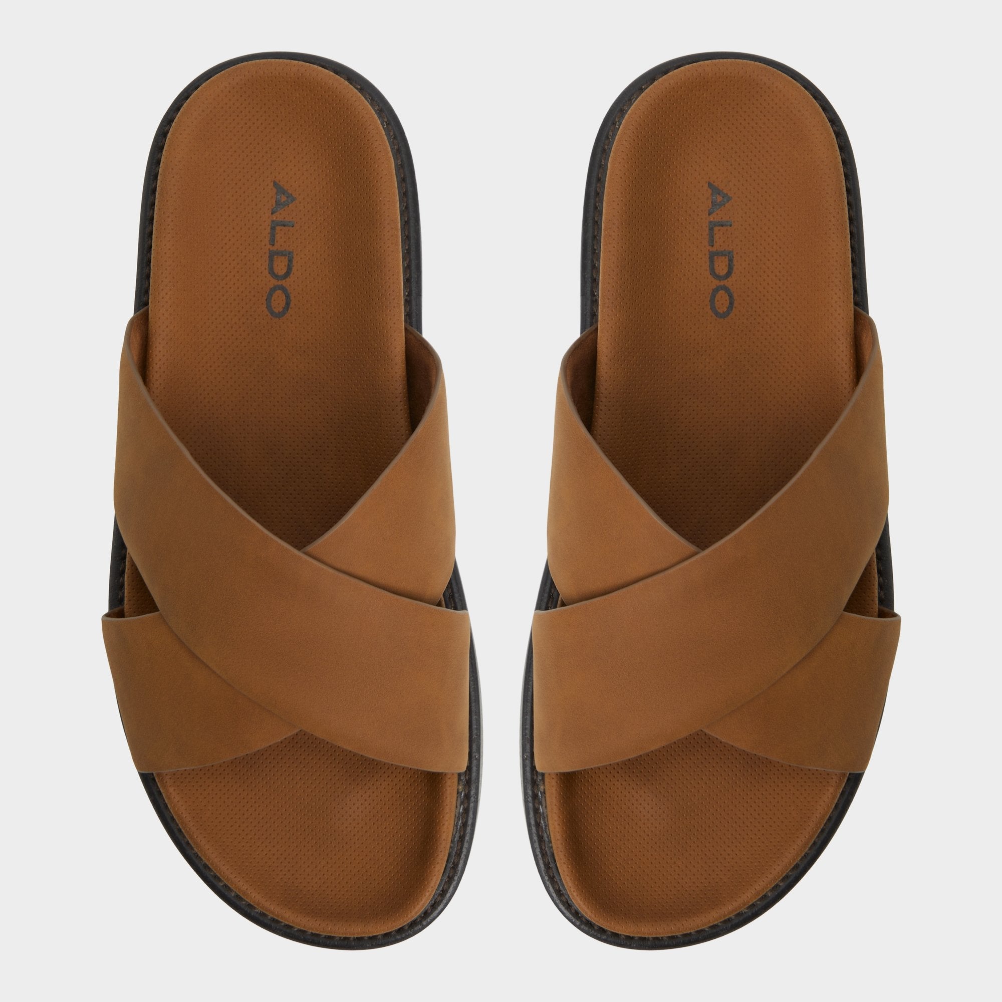 Aldo Marrin Cognac Men's Slides - Slide sandal