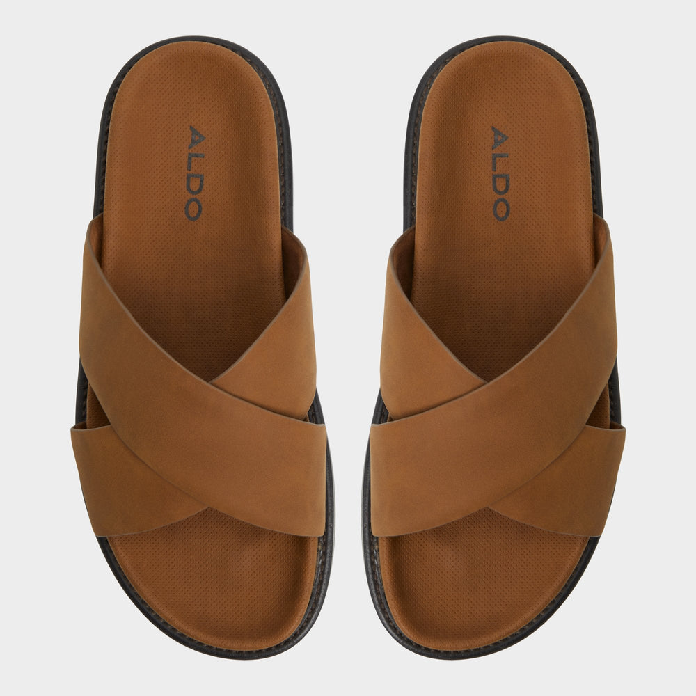 Aldo Marrin Cognac Men's Slides - Slide sandal