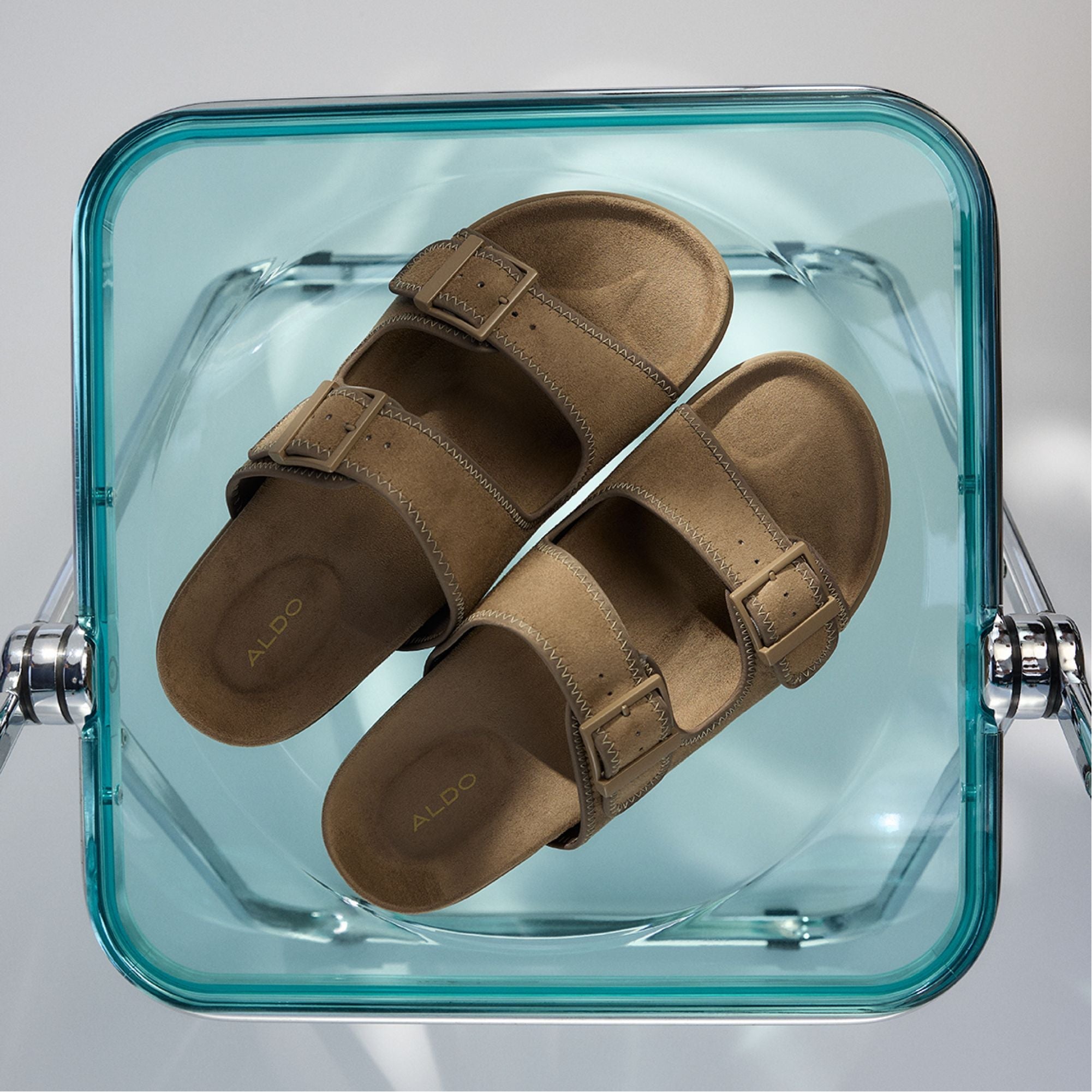 Aldo Sunnyside Light Brown Men's Slides - Slide sandal