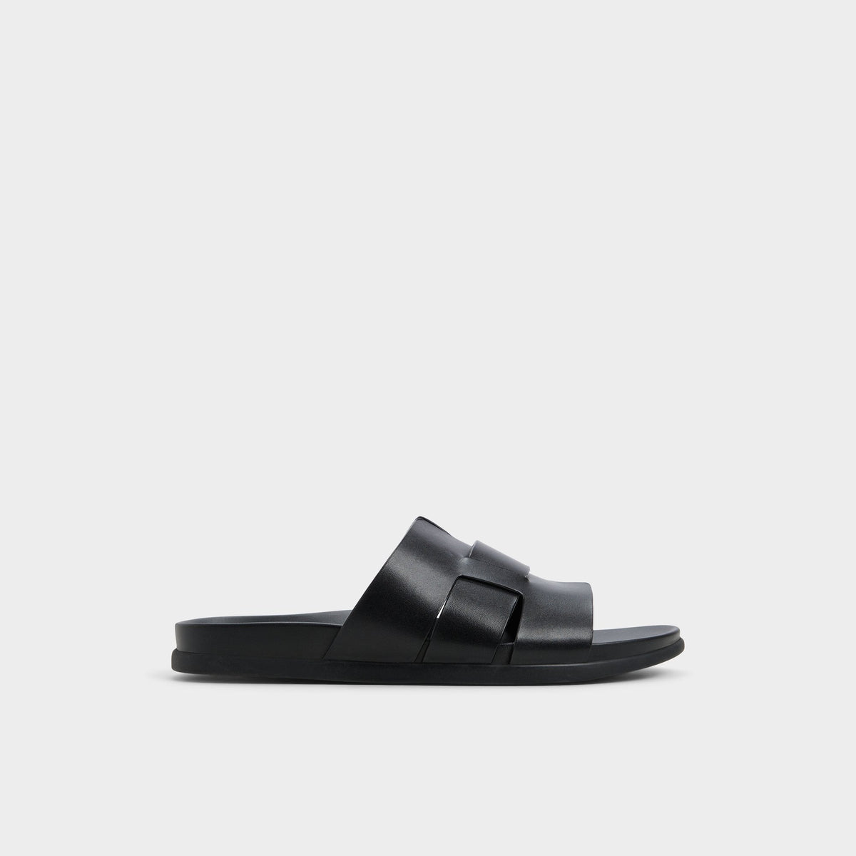 Aldo Padien Black Men's Sandals & Slides - Slide sandal