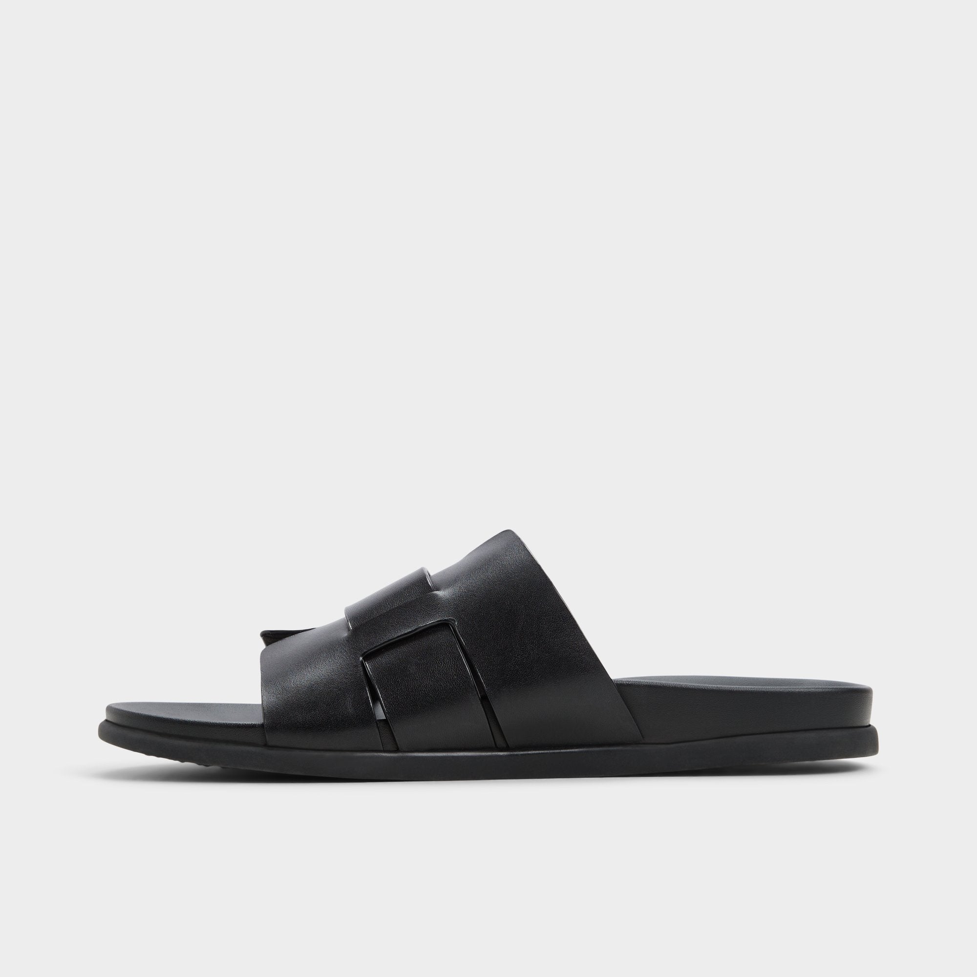 Aldo Padien Black Men's Sandals & Slides - Slide sandal