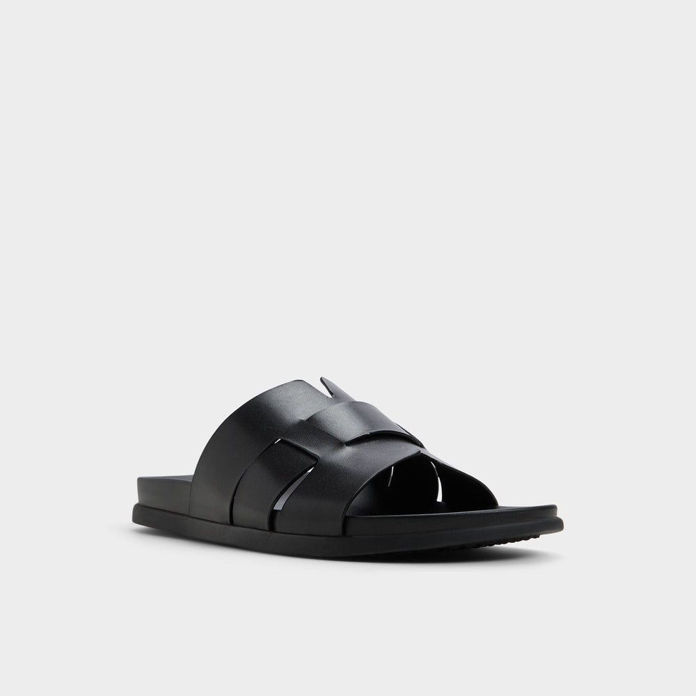 Aldo Padien Black Men's Sandals & Slides - Slide sandal