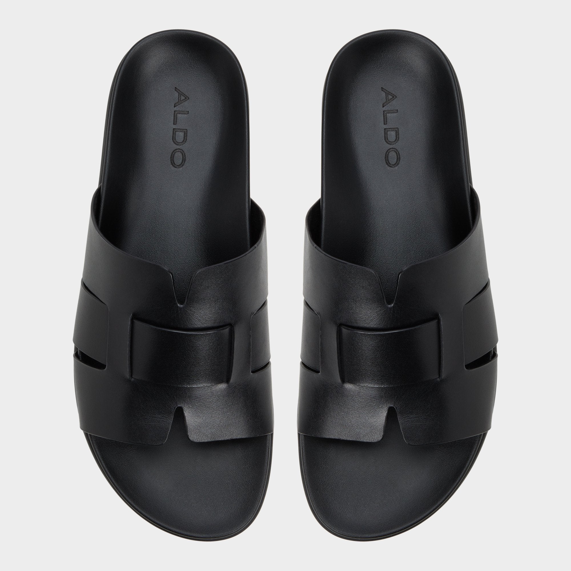 Aldo Padien Black Men's Sandals & Slides - Slide sandal