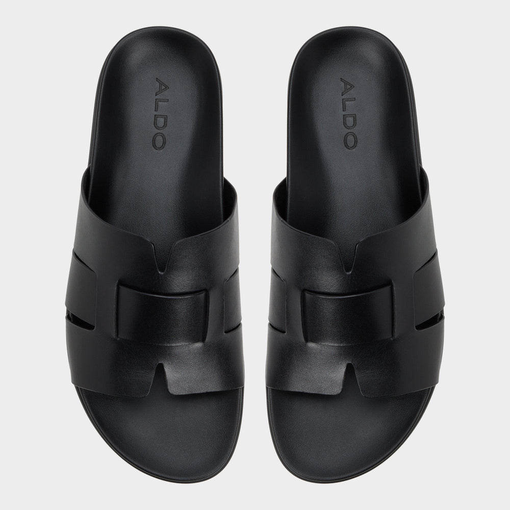 Aldo Padien Black Men's Sandals & Slides - Slide sandal