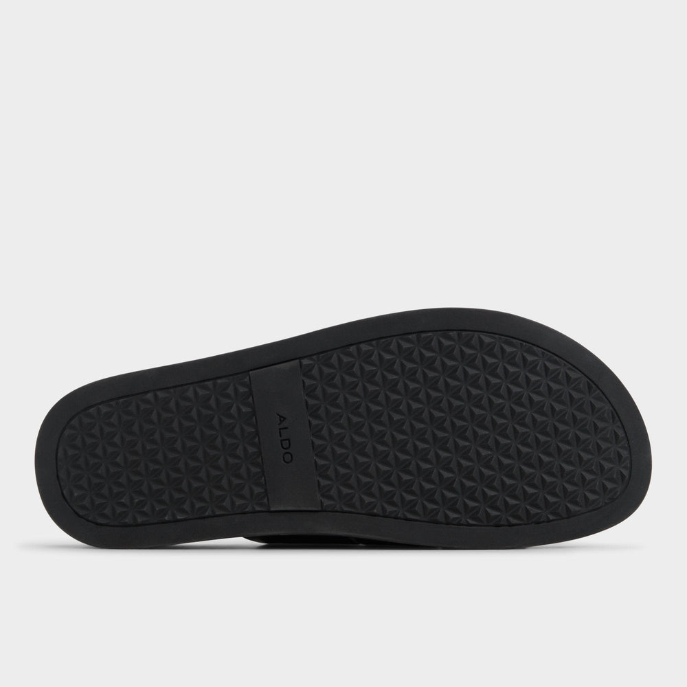 Aldo Padien Black Men's Sandals & Slides - Slide sandal