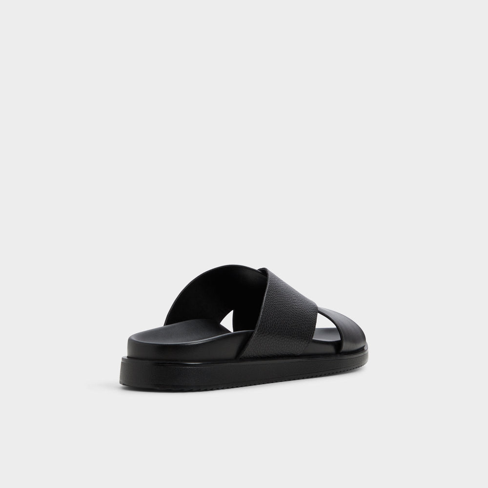 Aldo Darley Black Men's Sandals & Slides - Strappy flat sandal