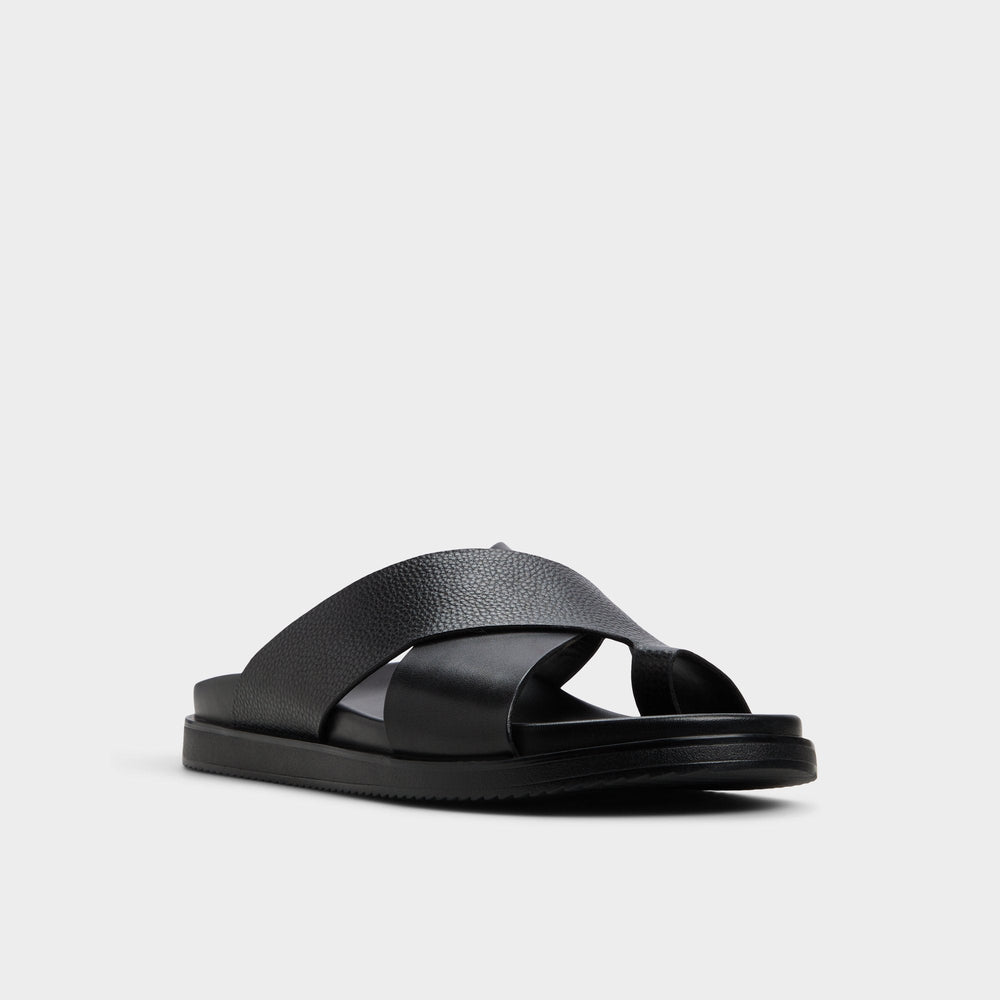 Aldo Darley Black Men's Sandals & Slides - Strappy flat sandal