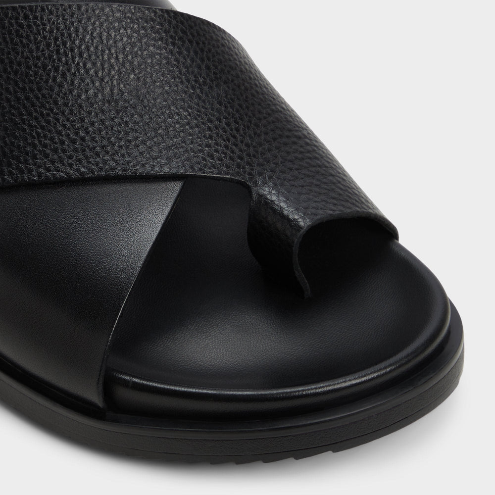 Aldo Darley Black Men's Sandals & Slides - Strappy flat sandal