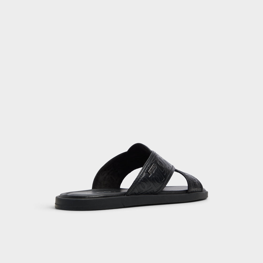 Aldo Olino Open Black Men's Slides - Slide sandal