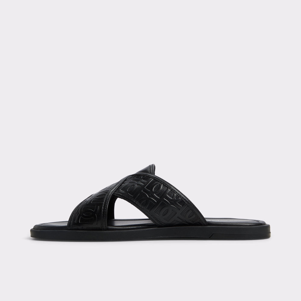 Aldo Olino Open Black Men's Slides - Slide sandal