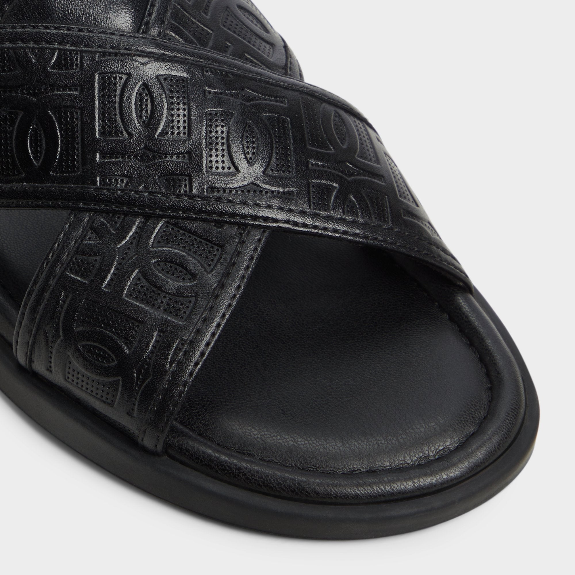 Aldo Olino Open Black Men's Slides - Slide sandal
