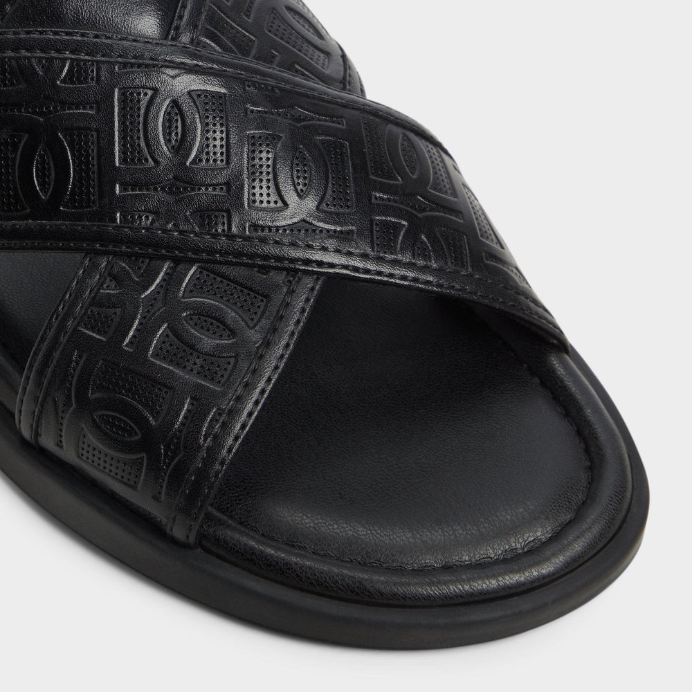 Aldo Olino Open Black Men's Slides - Slide sandal