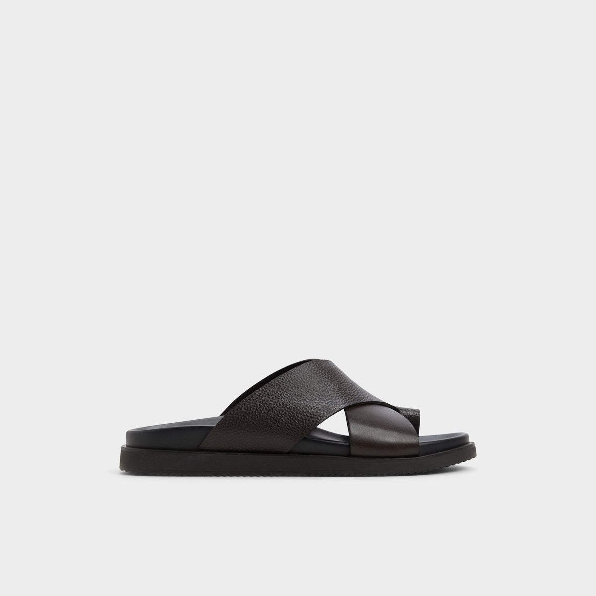 Aldo Darley Dark Brown Men's Sandals & Slides - Strappy flat sandal