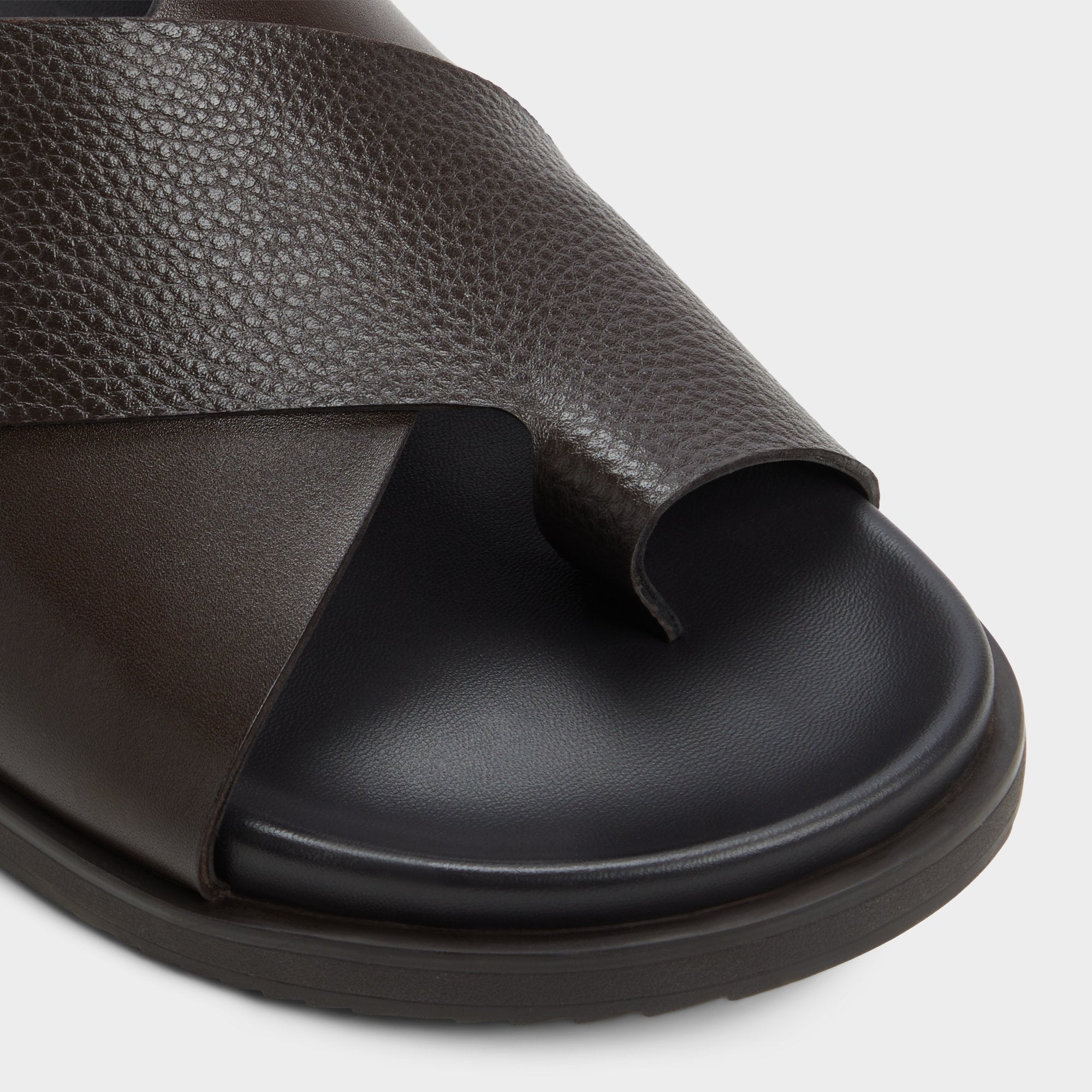Aldo Darley Dark Brown Men's Sandals & Slides - Strappy flat sandal