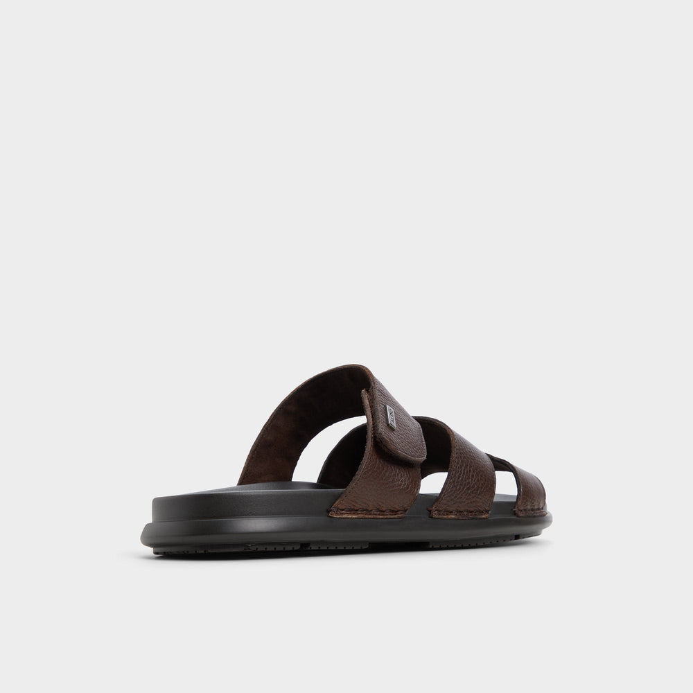 Aldo Windham Dark Brown Men's Sandals & Slides - Slide sandal