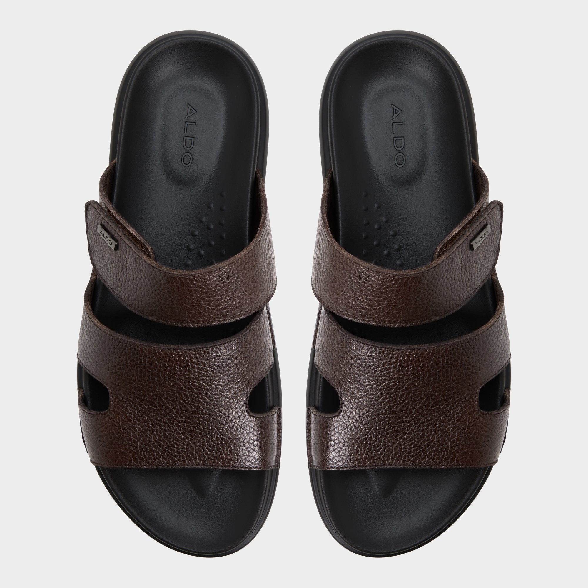 Aldo Windham Dark Brown Men's Sandals & Slides - Slide sandal
