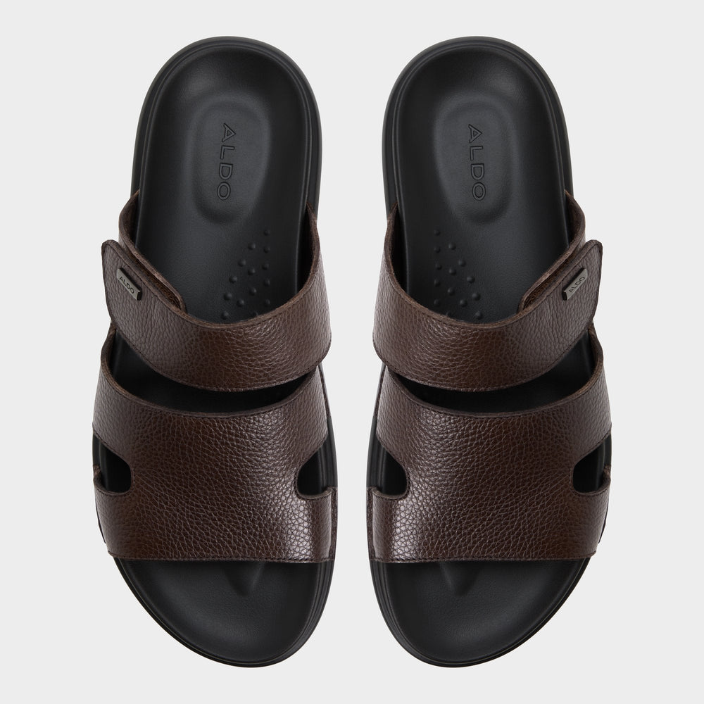 Aldo Windham Dark Brown Men's Sandals & Slides - Slide sandal