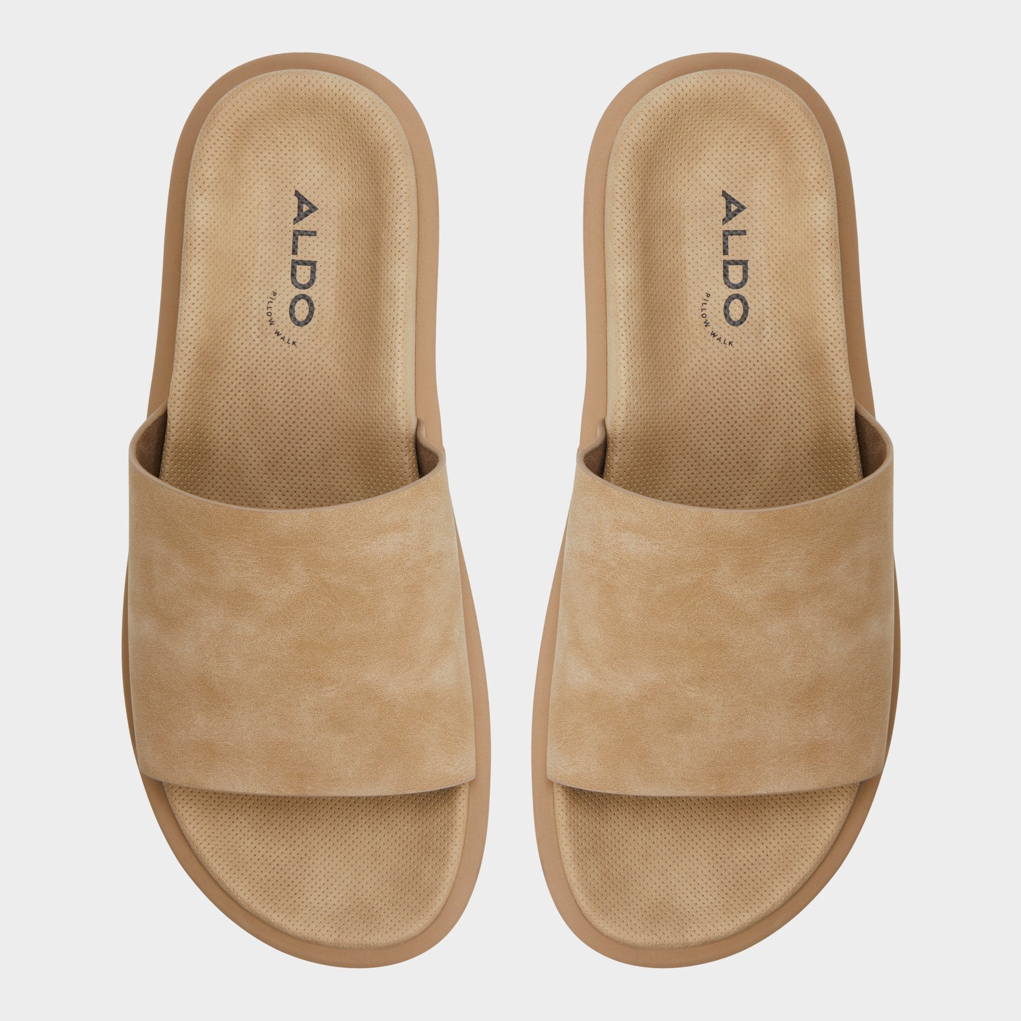 Aldo Galesa Light Beige Men's Slides - Slide sandal