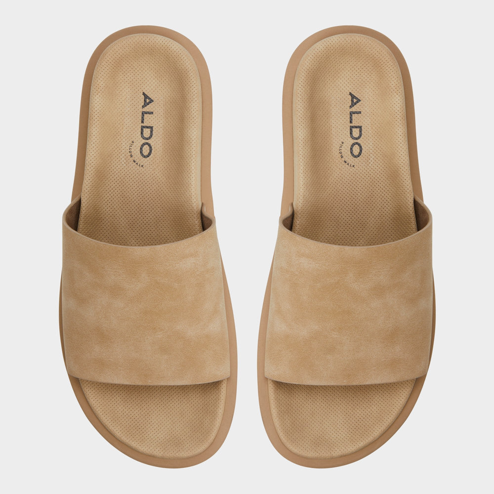 Aldo Galesa Light Beige Men's Slides - Slide sandal
