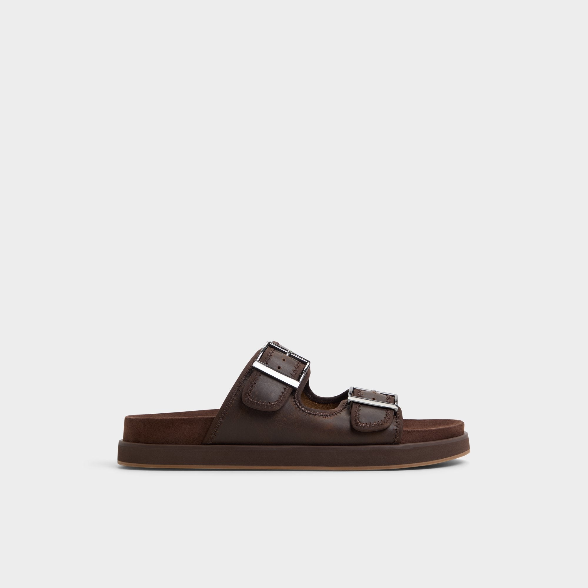 Aldo Sunnyside Dark Brown Men's Slides - Slide sandal